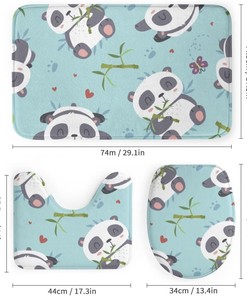 Pandas Love Bamboo Shower Curtain for Bathroom - Unique and Cute Shower Curtain Ideas for Nature Lovers