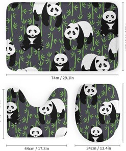 Pandas and Bamboo Shower Curtain for Bathroom - Cute and Fun Shower Curtain Ideas for Home