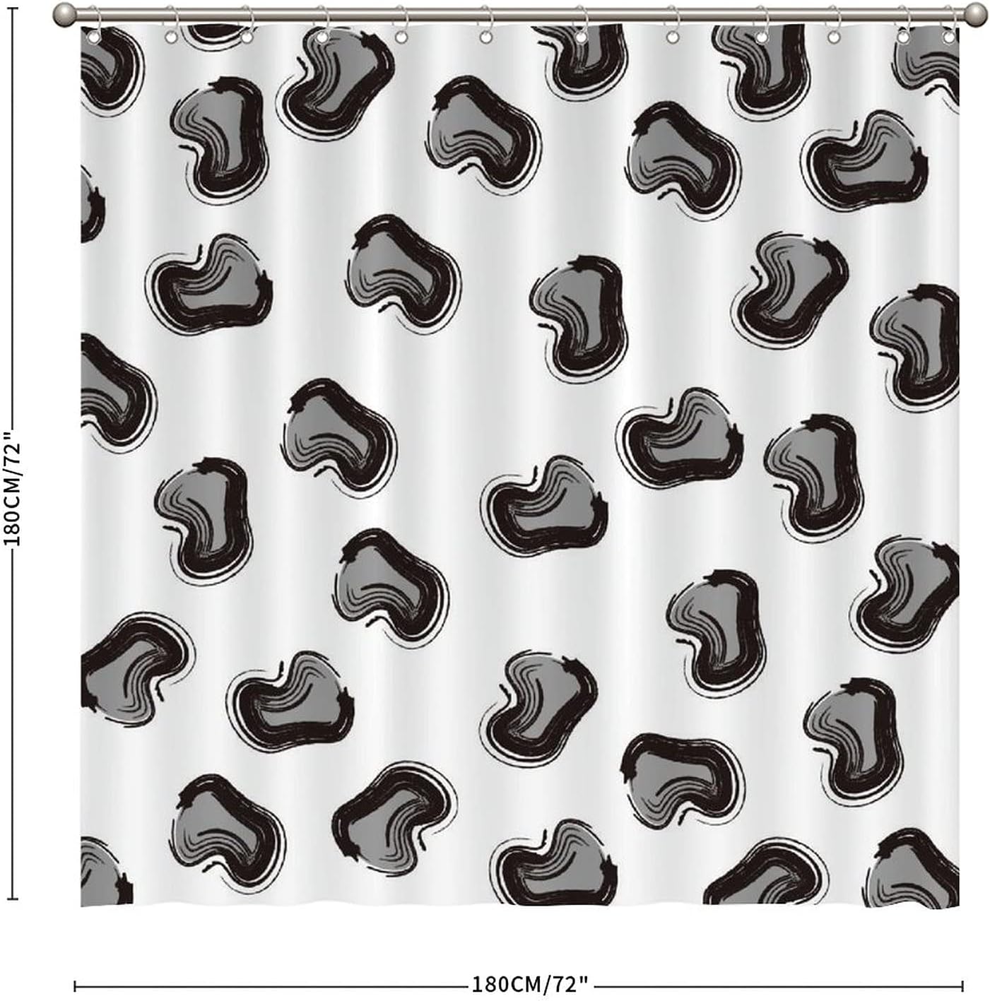 Pantherine Print Shower Curtain - Custom Durable Fabric - Image 2