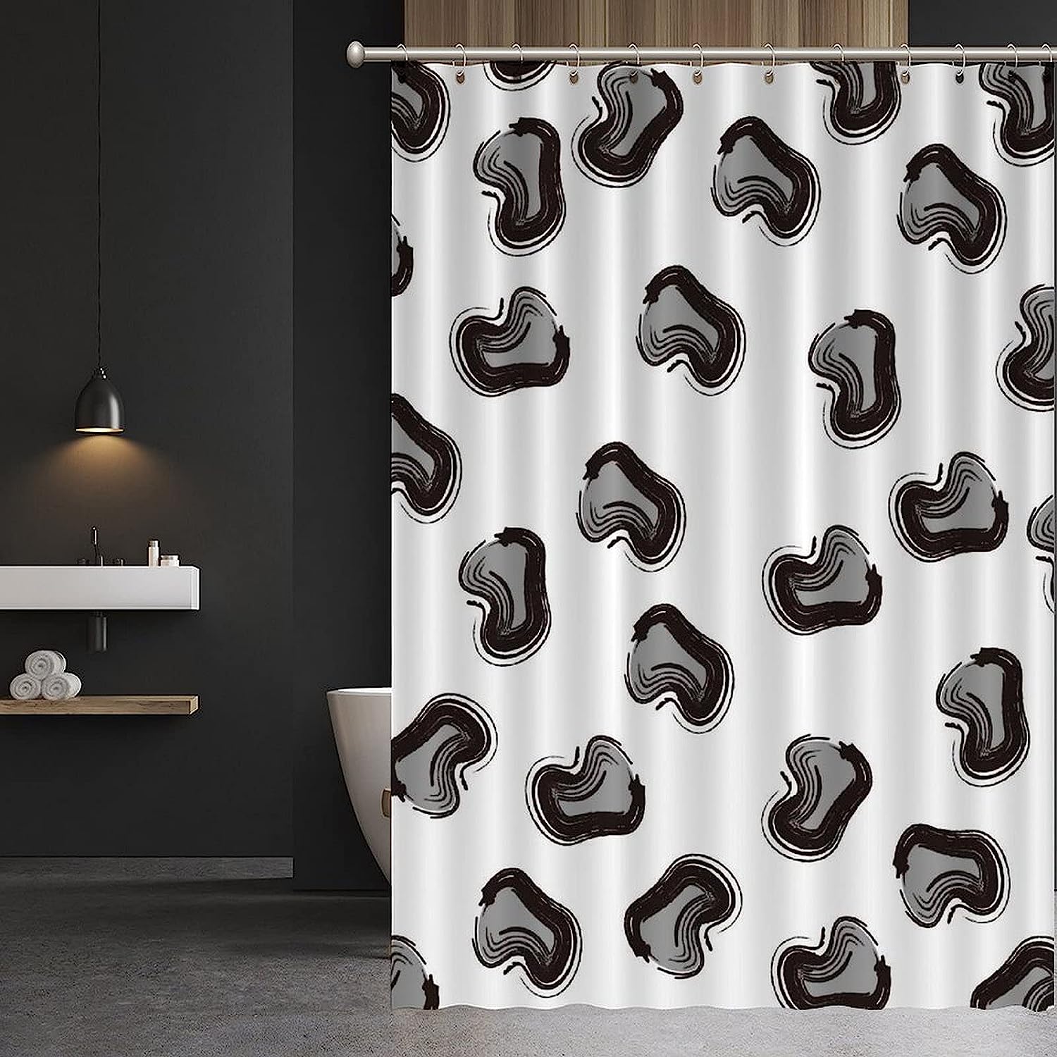 Pantherine Print Shower Curtain - Custom Durable Fabric - Image 3