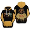 Papa Bear Camping 3D Zip Hoodie - Gifts For Fans