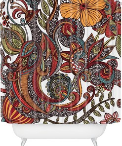 Paradise Bird Shower Curtain By Valentina Ramos - A Tropical And Exotic Addition To Your Bathroom