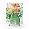 Paradise Shower Curtain, Tropical Oasis Bathroom Decor for a Relaxing Experience