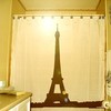 Parisian Eiffel Tower Shower Curtain For Chic Bathroom Decor