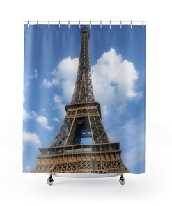 Parisian Eiffel Tower Shower Curtain For Sophisticated Bathroom Decor