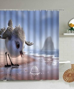 Parrot And Owl Bird Animal Shower Curtain, Add A Touch Of Nature To Your Bathroom Dcor