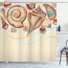 Pastel Colored Macro Seashell Coral Mollusk Seashells Shower Curtain