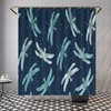 Pastel Pattern Bath Curtains With Aqua Insects Bath Decor For Your Bathroom
