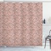 Pastel Spring Petals Flowers Print Shower Curtain For Delicate Bathroom Decor