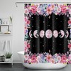 Pastel Watercolor Flower Leaves Shower Curtain: Ideal For Nature-Loving Bathrooms