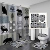 Patchwork Wildlife Animals Shower Curtain For A Rustic Farmhouse Bathroom Decor