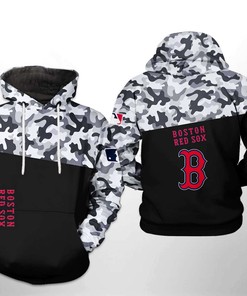 Patriotic Boston Red Sox Mlb Camo Veteran 3D Hoodie