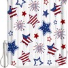 Patriotic Memorial Stars Freedom Shower Curtain - Patriotic Memorial 4Th Of July Waterproof Bath Curtain
