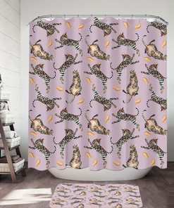 Pattern Tiger Cat Shower Curtain - A Unique And Cool Addition To Your Bathroom