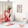 Peaceful Flamingo Shower Curtain For A Relaxing Bathroom
