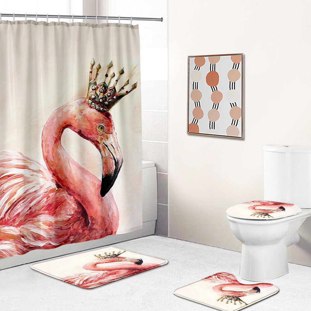 Peaceful Flamingo Shower Curtain For A Relaxing Bathroom