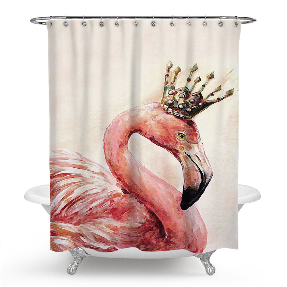 Peaceful Flamingo Shower Curtain For A Relaxing Bathroom