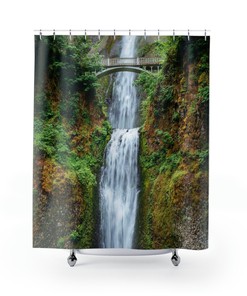 Peaceful Rainforest and Waterfall Shower Curtain to Evoke a Sense of Tranquility in Your Bathroom
