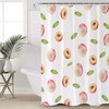 Peach Print Shower CurtainFresh & Simple Bathroom Decor for Women