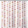 Peach and Pink Spots Shower Curtain, Cute Bathroom Decor Curtains, Ideal for Girls 