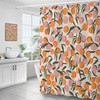 Peachy Pink Hotel-Quality Shower Curtain - Decorative And Machine Washable Fruit Theme For Bathroom