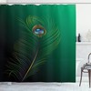 Peacock Bird Plumes Print Animal Shower Curtain For Bathroom Decor