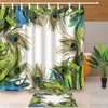 Peacock Feather Design Fabric Shower Curtain for Bathroom Decor