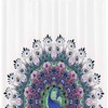 Peacock Pink Blue Elegant Modern Decor Design Shower Curtain