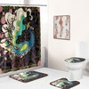 Peacock Print Shower Curtain Bathrooms Set Cover for a Unique and Elegant Bathroom Look