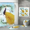 Peacock Printed Shower Curtain in Bird Print