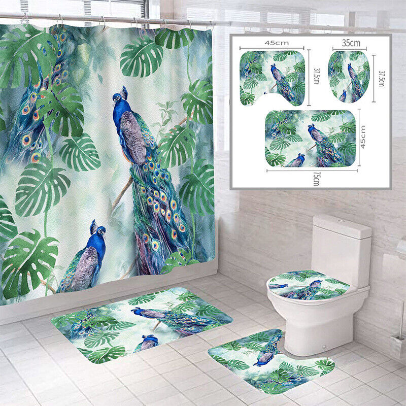 Peacocks Animal Shower Curtain - Unique Bathroom Decor