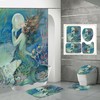 Pearl Shell and Starfish Shower Curtain - Tropical Beach Bathroom Decor