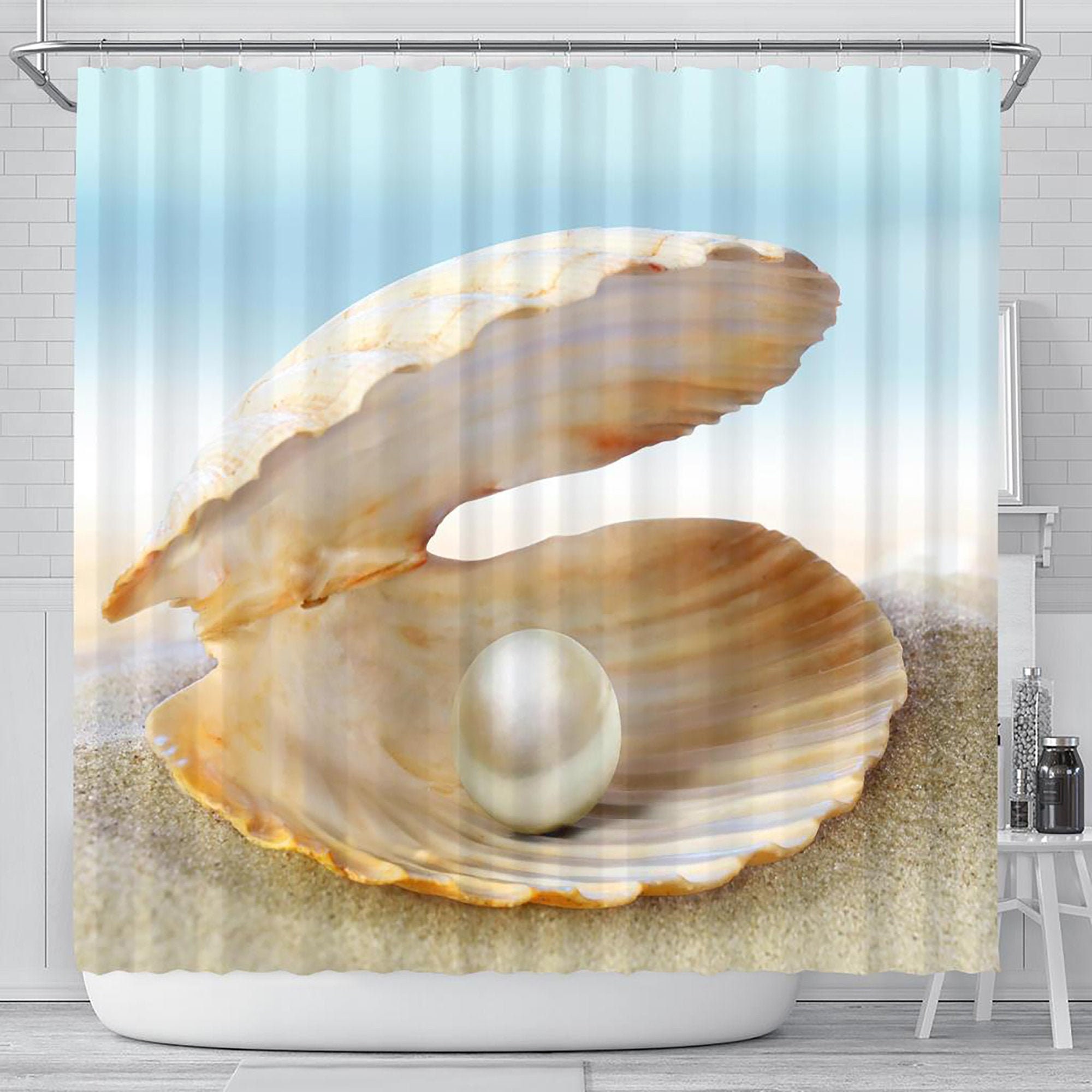 Pearl's Fantasy Candy Pink Shower Curtain - Perfect for any Fantasy Bathroom