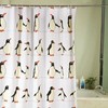 Penguin Design Waterproof Bathroom Shower Curtain with 12 Hooks