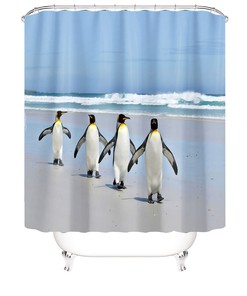 Penguin Shower Curtain Cover for a Cute and Quirky Bathroom