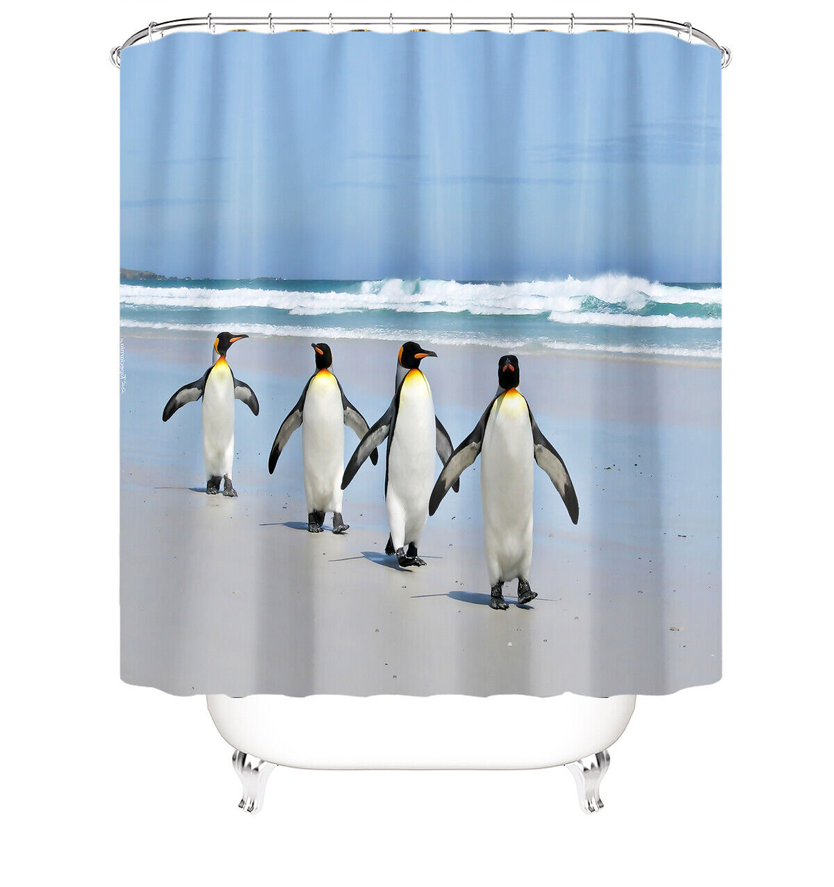 Penguin Shower Curtain Cover for a Cute and Quirky Bathroom