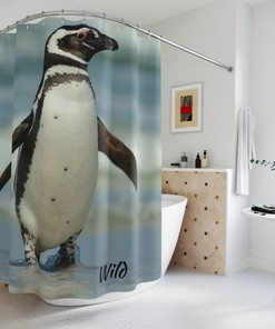 Penguin Shower Curtain - Cute and Playful Bathroom Accessory