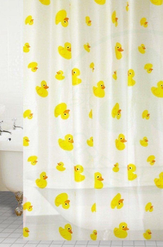 Penguin and Duck Design Waterproof Bath Shower Curtain