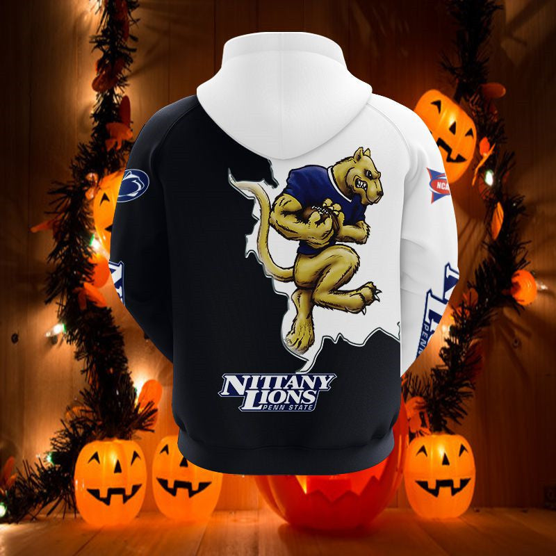 Penn State Nittany Lions 3D Mascot Printed Hoodie - Gifts For Fans