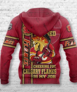 Perfectly Crafted Calgary Flames Hoodie With 3D I'M Retired Design, Perfect Gifts For Fans