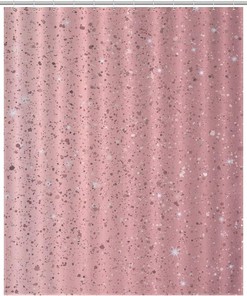 Personalize Your Bathroom with the Durable Bath Curtain Liner in Rose Gold Glitter