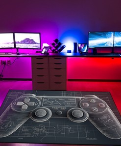 Personalize Your Boy's Room with Game Room Rugs for Boys Bedrooms - Game Room Themed Area Rugs - Gift for Kids