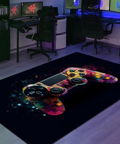 Personalize Your Teen Boy's Room with Premium Quality Gaming Rugs for Boys Bedrooms - Game Room Rugs for Boys.