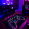 Personalize Your Teen Boy's Room with Premium Quality Gaming Rugs for Boys Bedrooms - Non Slip Bathroom Rugs Washable