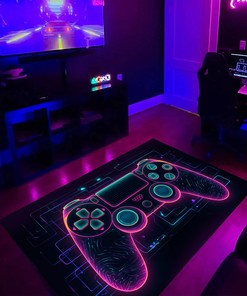 Personalize Your Teen Boy's Room with Premium Quality Gaming Rugs for Boys Bedrooms - Non Slip Bathroom Rugs Washable