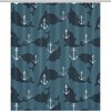 Personalized Anchor And Whales Durable Bath Curtain Liner Bathroom Shower Curtain Decor