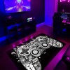 Personalized Area Rug for Kids Room with Game Controller Design - Perfect for Boys and Girls
