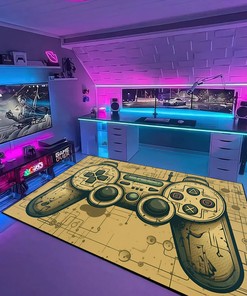 Personalized Area Rugs for Game Room - Customizable Video Game Rug for Boys - Upgrade Your Room Decor