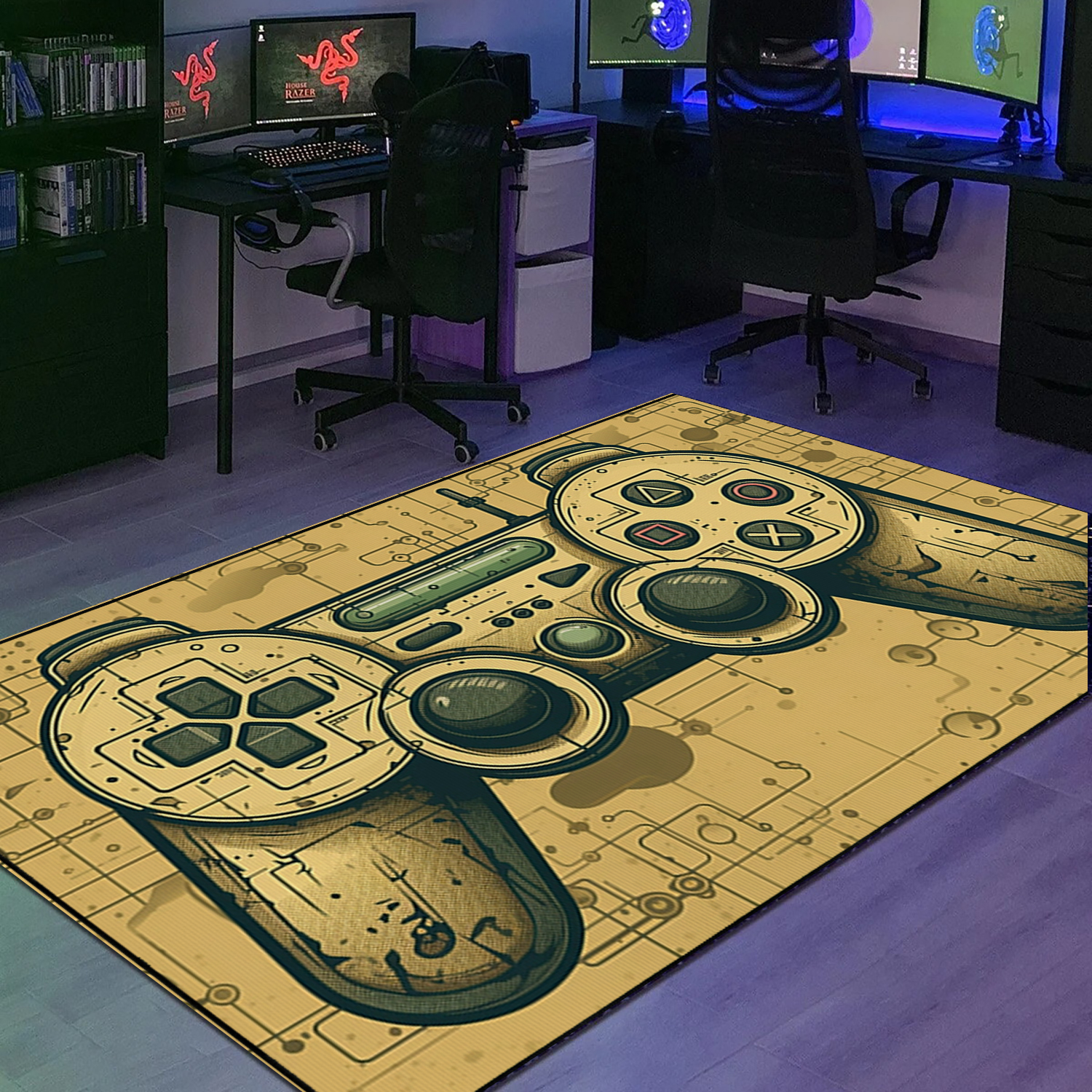 Personalized Area Rugs for Game Room - Customizable Video Game Rug for Boys - Upgrade Your Room Decor - Image 2