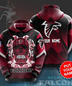 Personalized Atlanta Falcons Custom All Over Print 3D Hoodie - Great For Gifts